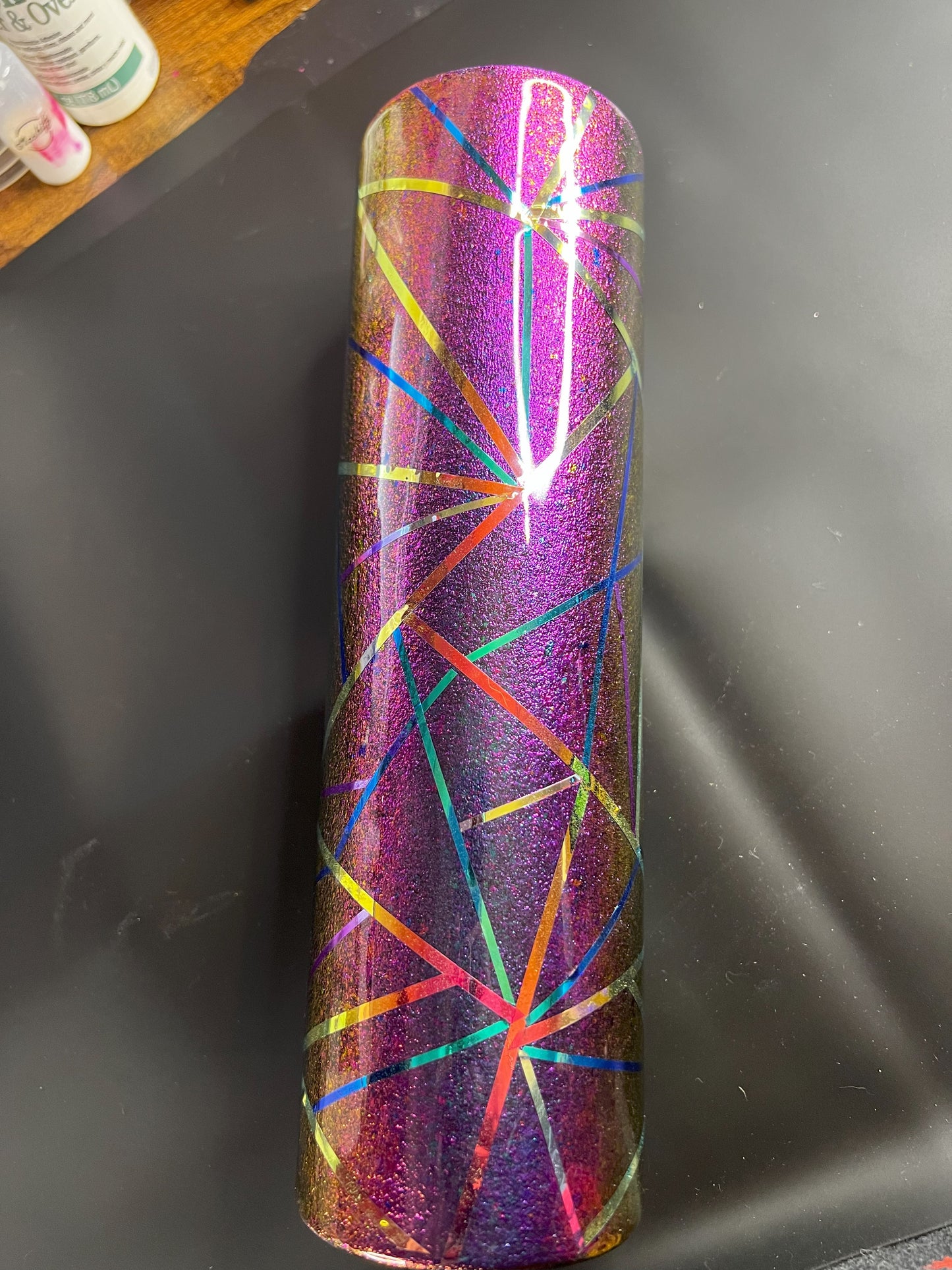 Chameleon Foil Base with Abstract Design # 0013