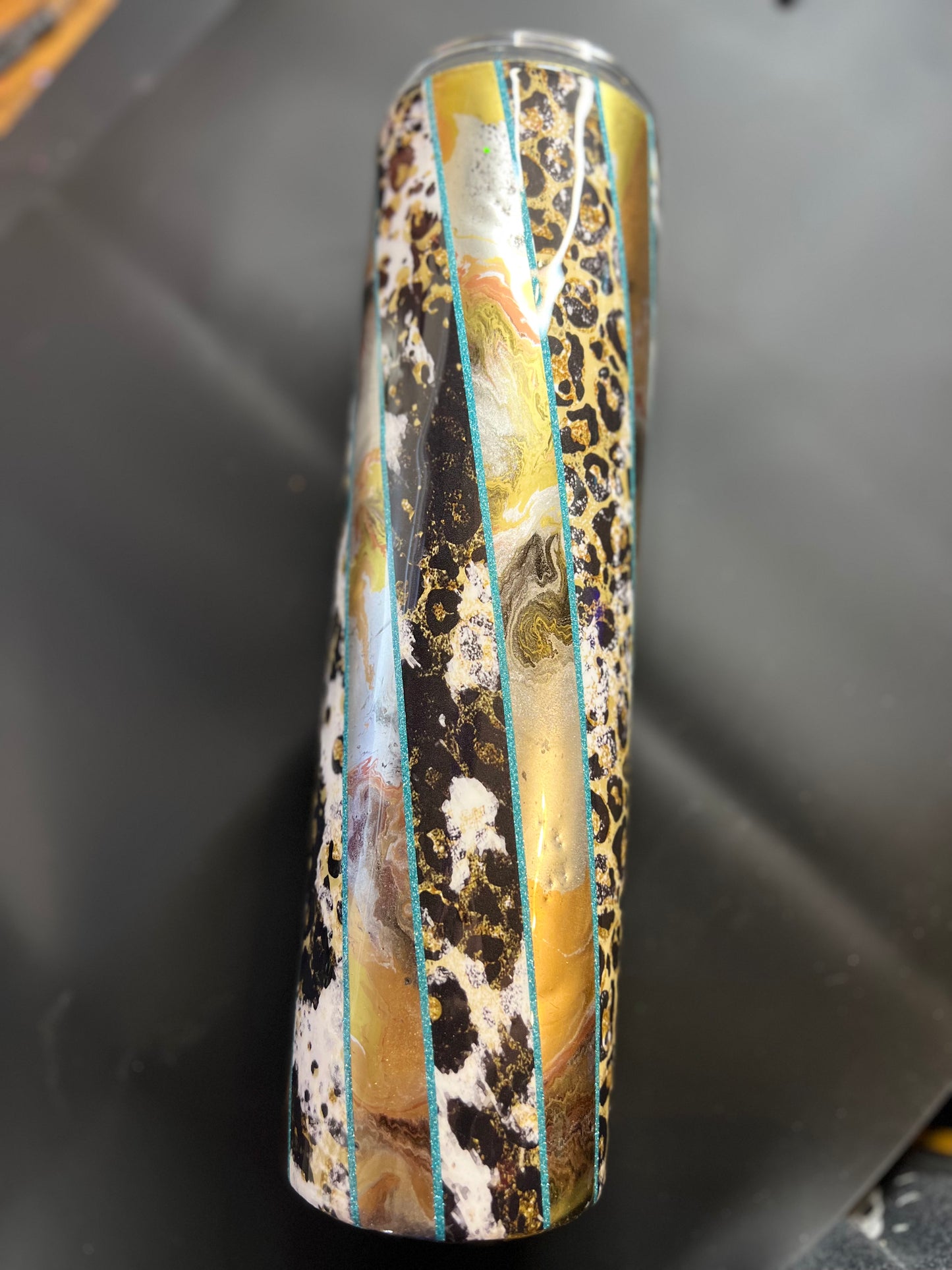 Cow print swirl