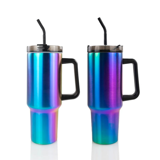 40oz ELECTROPLATED TRAVELER TUMBLER
