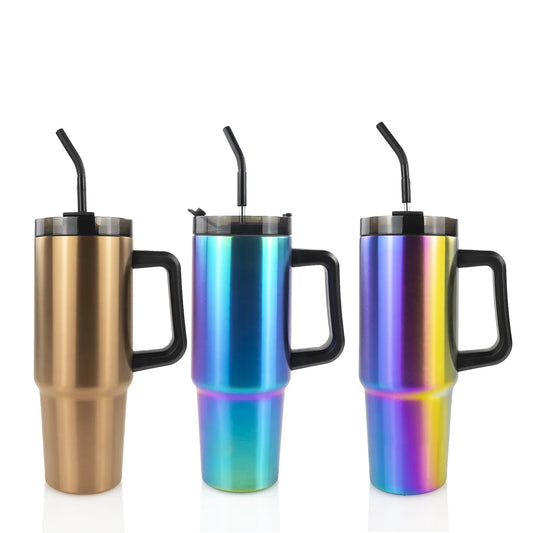 30oz ELECTROPLATED TRAVELER TUMBLER