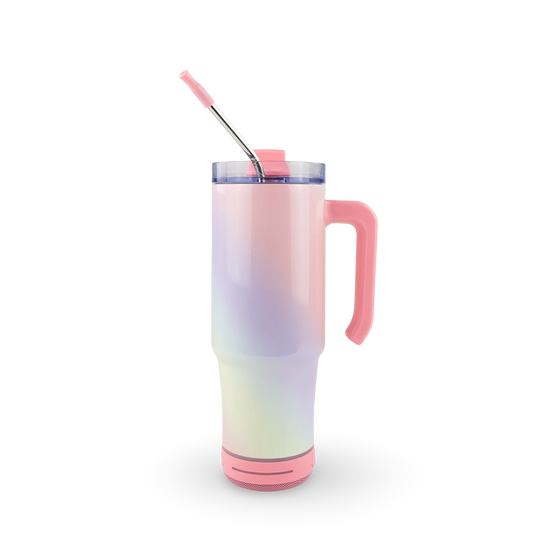 30oz HOLOGRAPHIC SPEAKER GRIPPY TUMBLER - Unicorn