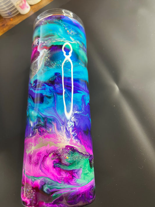 Chameleon Base with Alcohol Ink Swirl #0018